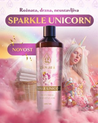 ✨ NOVO – SPARKLE UNICORN ✨ Sladek, skoraj bonbonast vonj, ki vaše pranje spremeni v čarobno doživetje. Kombinacija sočnega...